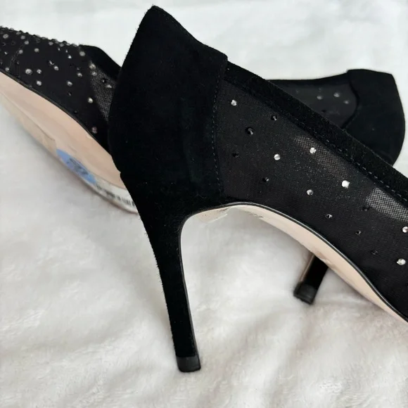 TED BAKER LONDON Ryalay Pointed Toe Diamante Crystal High Heel Pumps--6.5 - Picture 8 of 14